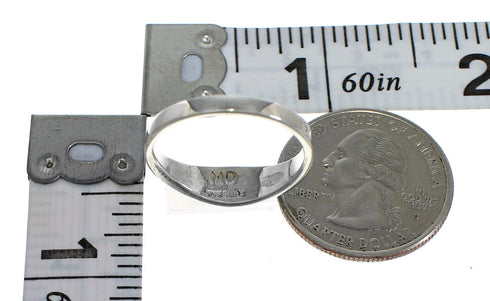 Southwestern Turquoise Authentic Sterling Silver Ring Size 6-1/4 QX84270